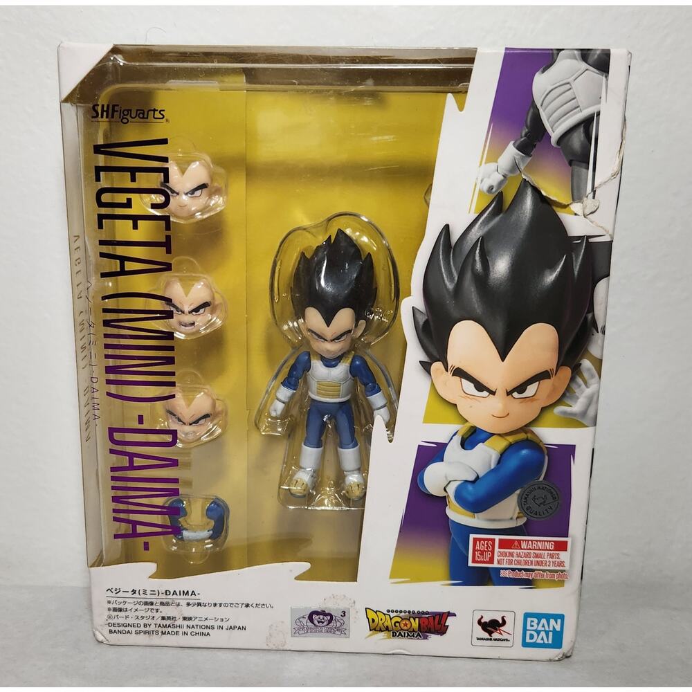 Dragonball Vegeta Mini Daima S.H. Figuarts 2.8" Action Figure Complete Open Box